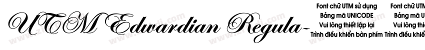 UTM Edwardian Regula字体转换